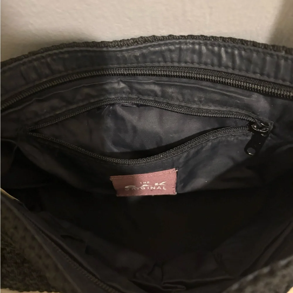 The Sak Black Textured Hobo Bag